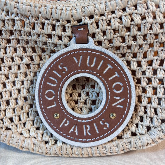 Stunning Rare Louis Vuitton Croissant Mm Raffia - Picture 3 of 12